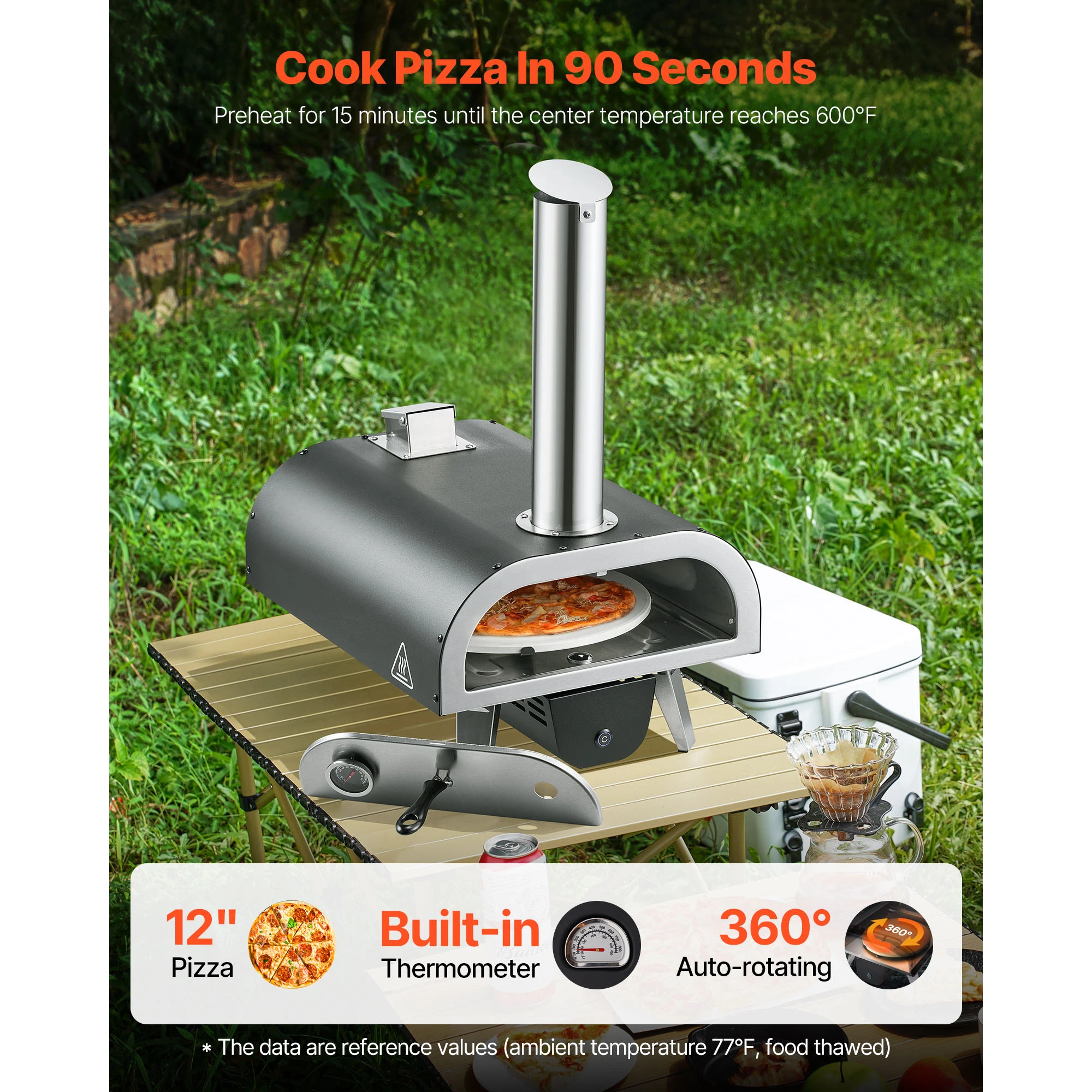 SucceBuy Outdoor Pizza Oven 12 - Outdoor Camping Oven recension och pris