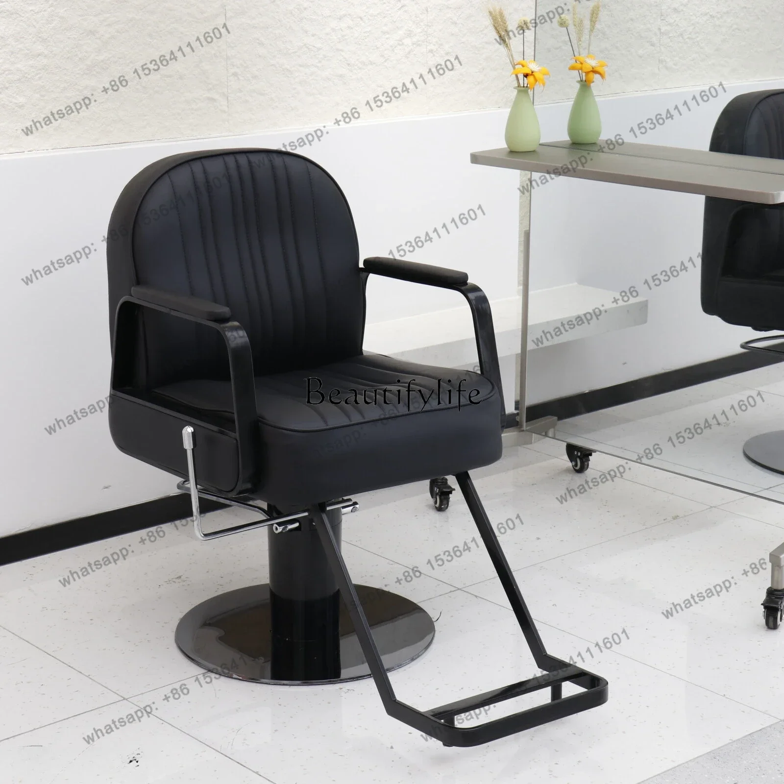 

D30Fashion Barber Shop Hair Salon Chair Lifting Rotating Fashion Barber Shop Hair Salon Hair Cutting Chair