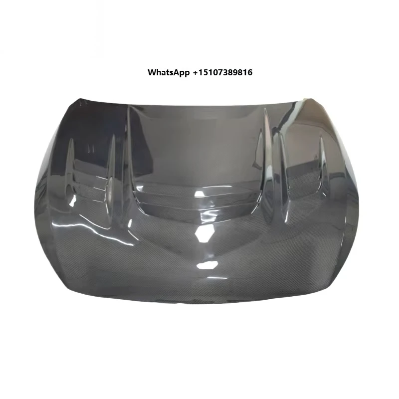 

Perfect Fitment V Style Real Carbon Fiber Engine Hood Bonnet Cover For Inf1nit1 Q50