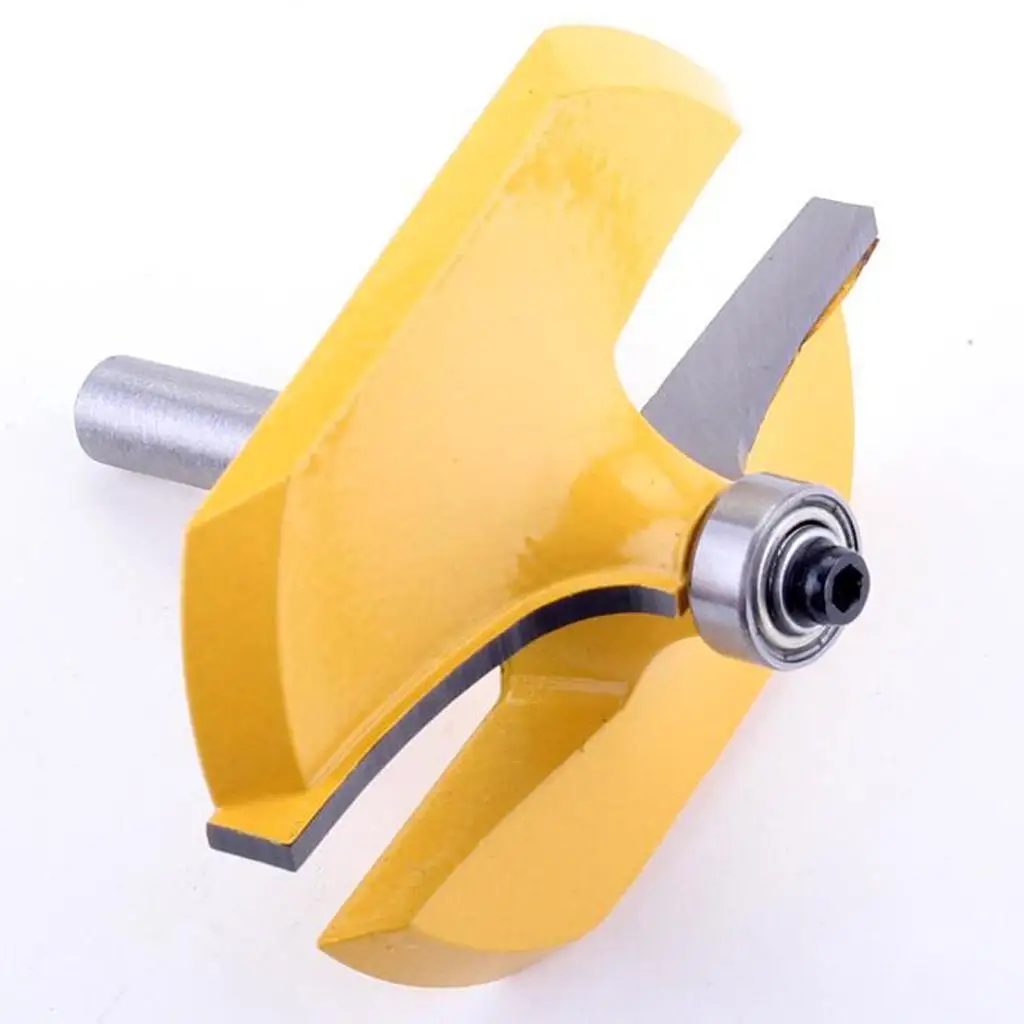 Router Bits with 8mm Shank Yellow Tungsten Carbide Wood Milling Cutter for Professional Wood Projects