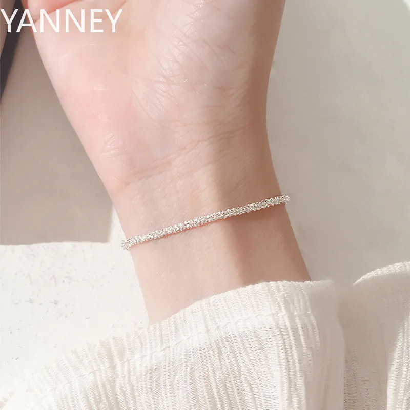 

New 925 Sterling Silver Gypsophila Bracelet & Bangle For Women Fine Fashion Jewelry Wedding Party Gift