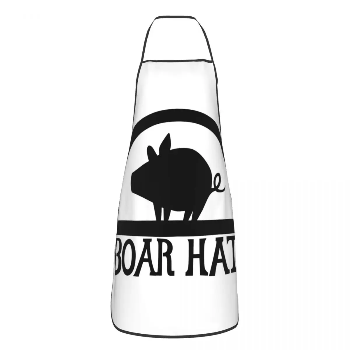 Boar Hat Sign - Inverted Apron Chef Cooking Baking Tablier Waterproof Bib Kitchen Cleaning Pinafore for Women Men Gardening