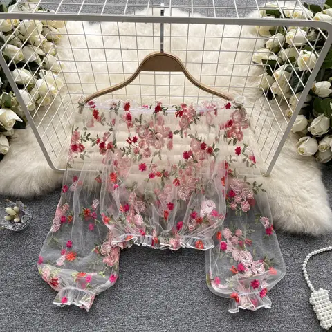 8 best sales romantisk blus - №3