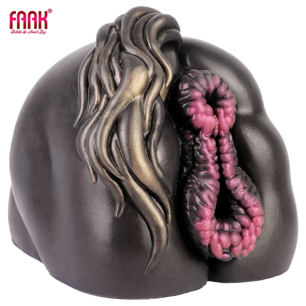 FAAK-masturbador masculino de silicona con bolsillo de caballo de fantasía, masturbador masculino con culo grande 3D, trasero realista con Vagina, Juguetes sexuales anales para hombres