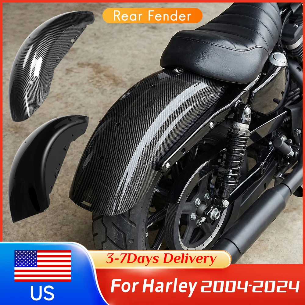 

﻿ Fit For 2004-2024 Sportster 883 1200 25 Inch Rear Fender Coated Wear Resist Mudguard Splash Guard Hugger Motorcycle ﻿