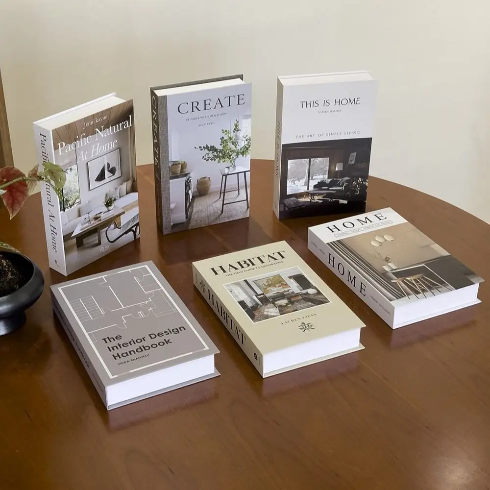 Sinple Foldable Fake Books Ornament Photography Prop Book Shelf Display Decorative Book Simulation Book Home Decoration