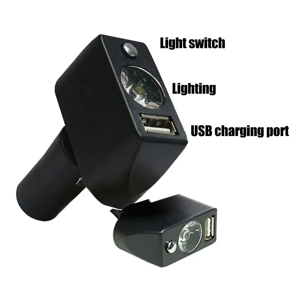 Lumière électrique pour fauteuil roulant à Angle réglable, tête XLR à 3 broches, chargeur USB, LED, contrôleurs d'éclairage pour fauteuil roulant, outils portables