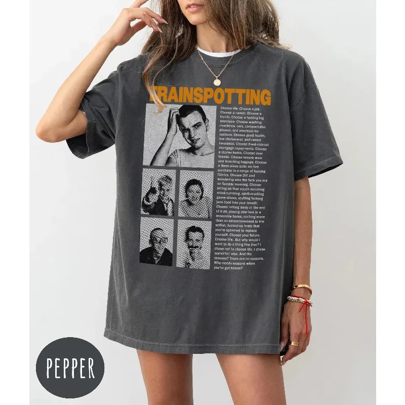 Train Enthusiast T-shirt -90s Classic Movie Poster Women's T-shirt Summer New Unisex High Street T-shirt