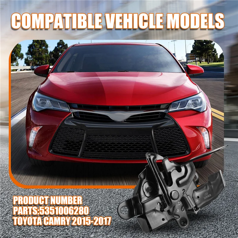 

Прецизионный замок капота автомобиля 5351006280 для Toyota Camry 2015-2017, замок капота, автомобильные аксессуары