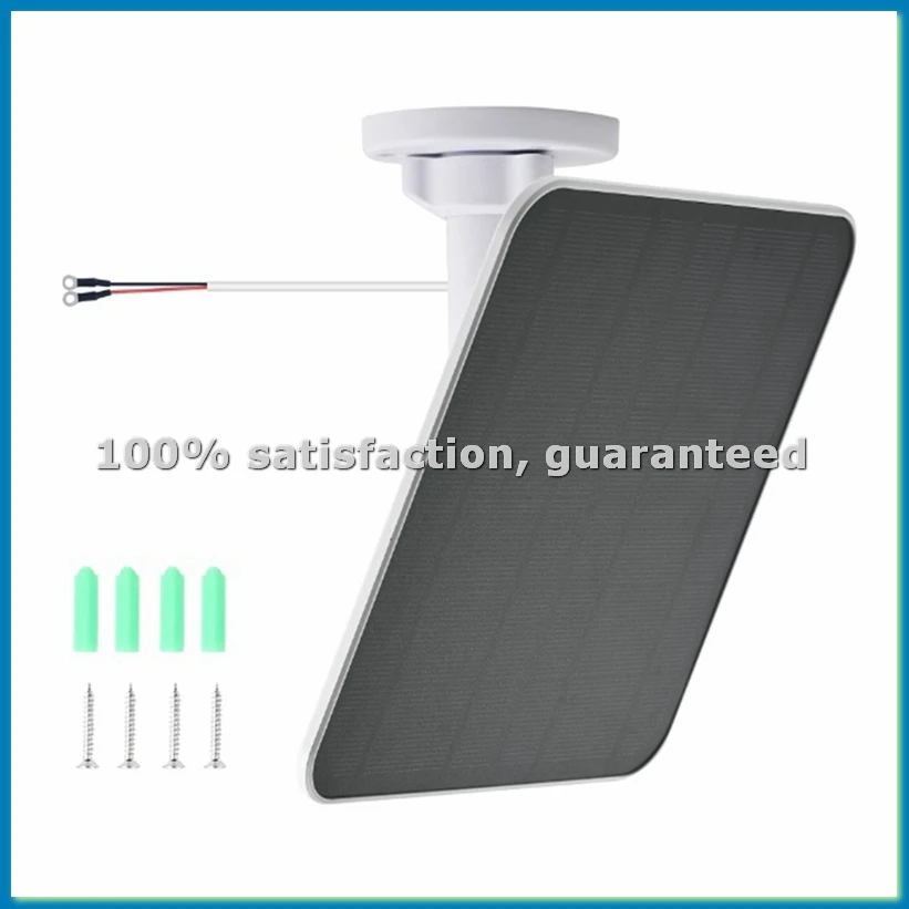 

Водонепроницаемая уличная солнечная панель 5 Вт, 5 В для зарядки Ring Spotlight Cam и Ring Stick Up Cam, порт O-Ring Terminal - A10G