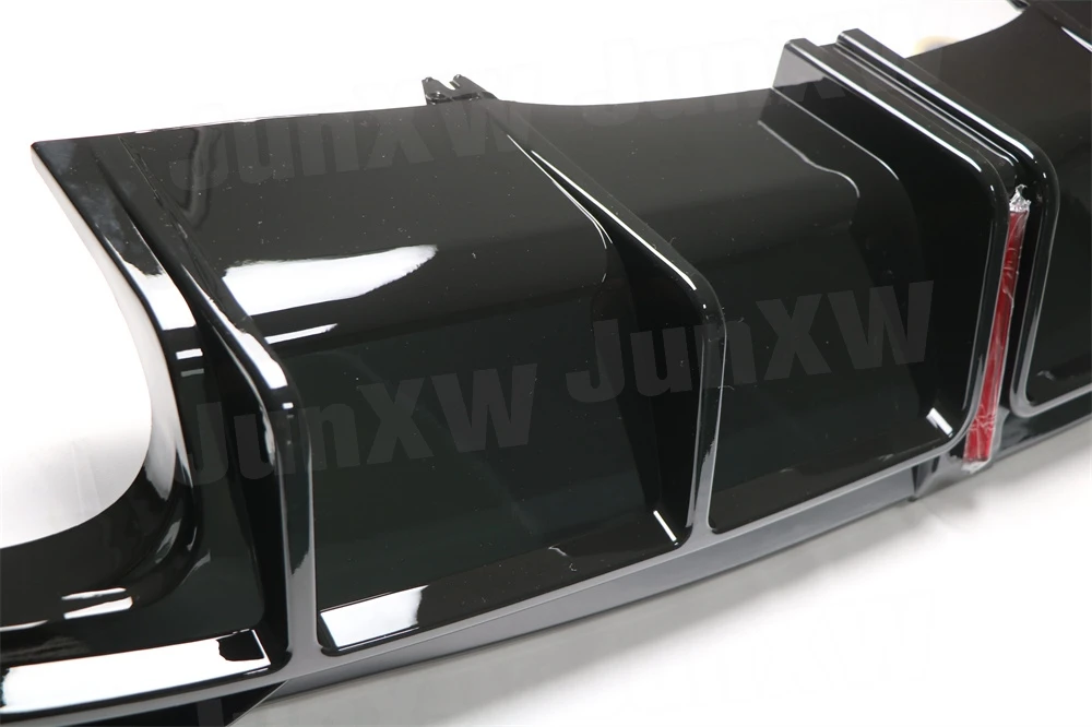 ABS Rear Diffuser Lip Bumper With Brake Light For Audi A4 S4 Not Standard 2020-2024 Rear Bumper Lip Diffuser With Light Body Kit