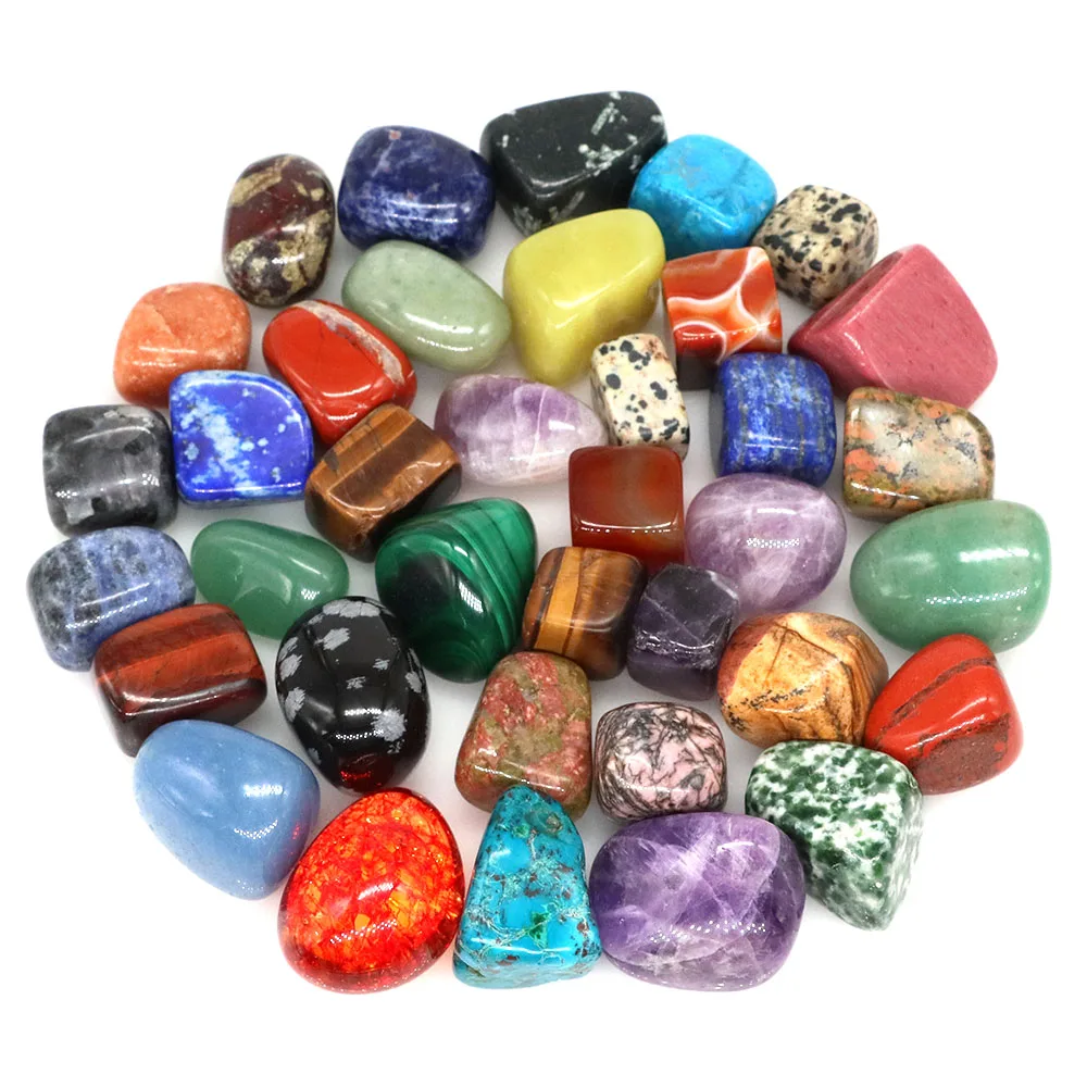 Natural Tumbled Stones Bulk Ore Gravel Specimen Healing Crystals Quartz Energy Gems Mineral Tank Aquarium Garden Home Decoration