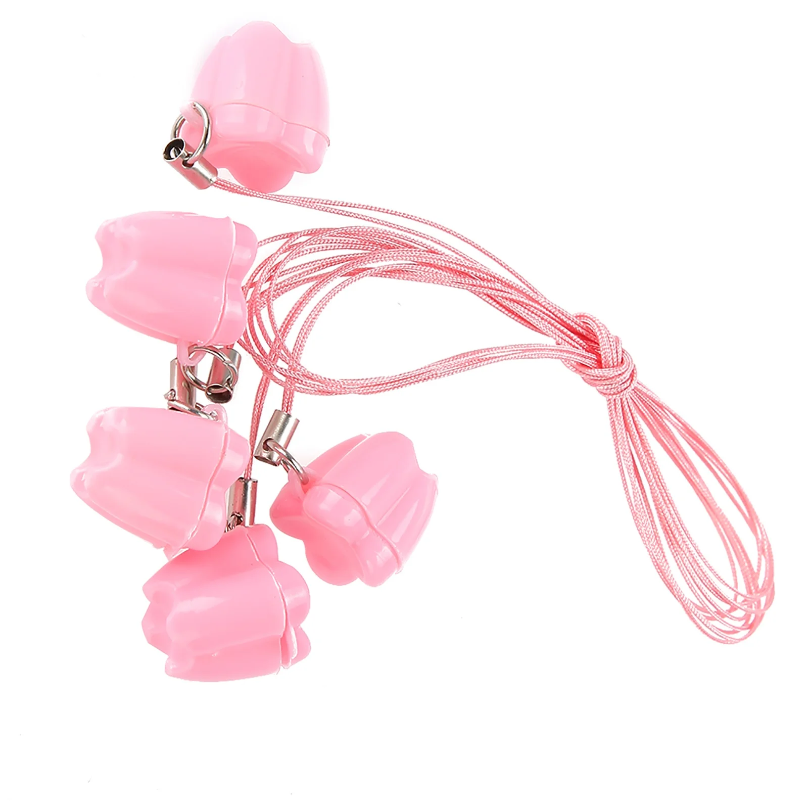 5pcs Plastic Baby Milk Tooth Storage Box with Rope Tooth Saver Necklaces
