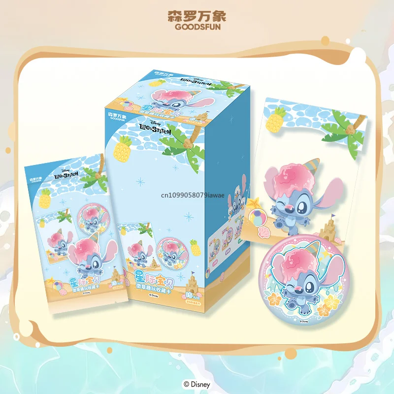 Oficjalna, autentyczna karta Card.Fun Disney Lilo & Stitch, animacja, karta kolekcjonerska do gier, zabawka dla dzieci, prezent.