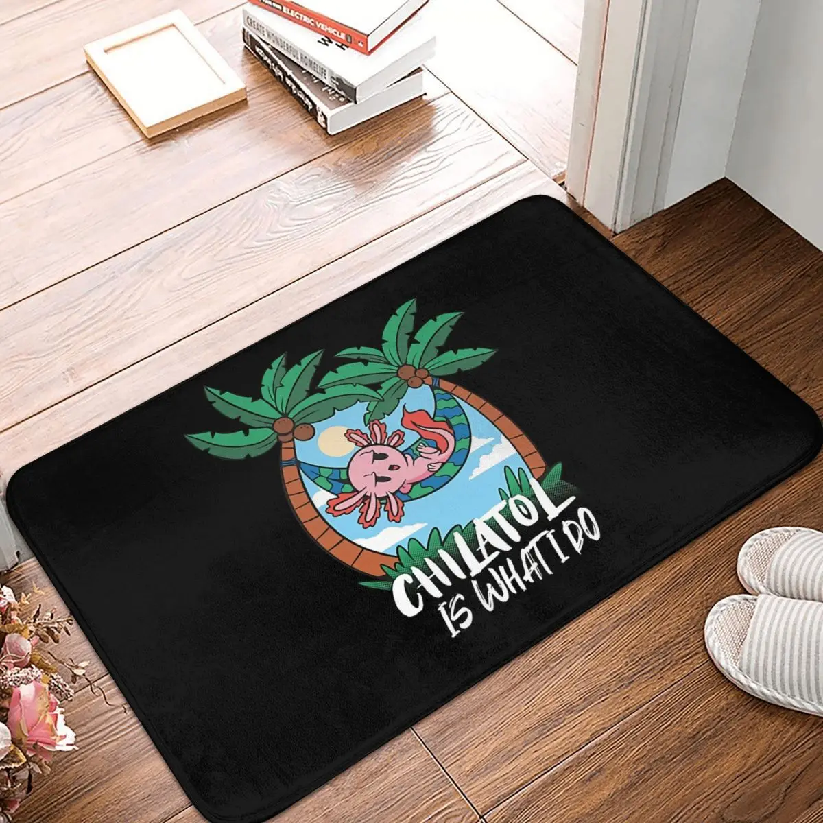 Cool Chilalotl Kitchen Non-Slip Carpet Axolotl Lover Bedroom Mat Welcome Doormat Home Decor Rug