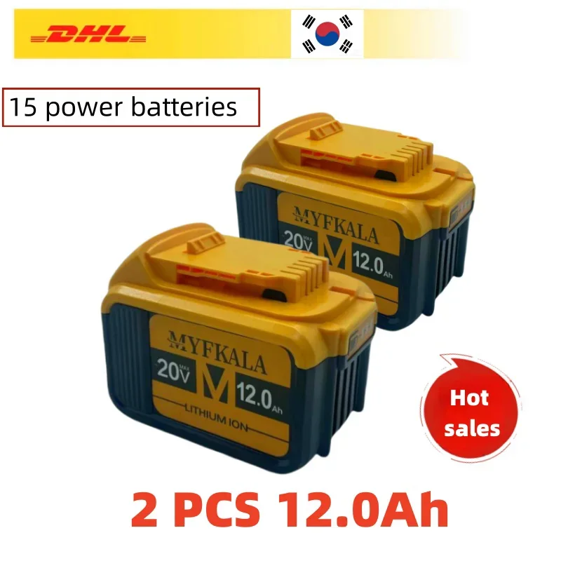 Original 12000mAh High-capacity For DeWalt 20V max Tool Battery Compatible with DCB184 DCB181 DCB200 DCB206Replacement Battery