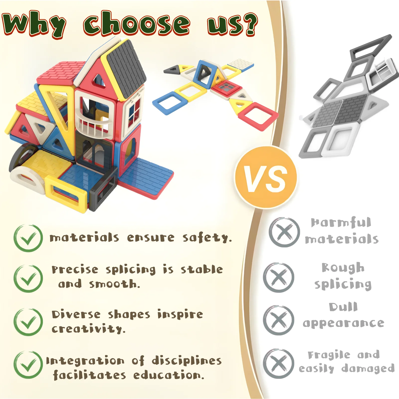 148 قطعة من بلاط البناء المغناطيسي STEM ألعاب مغناطيسية تعليمية ومبتكرة مجموعة البناء والبناء