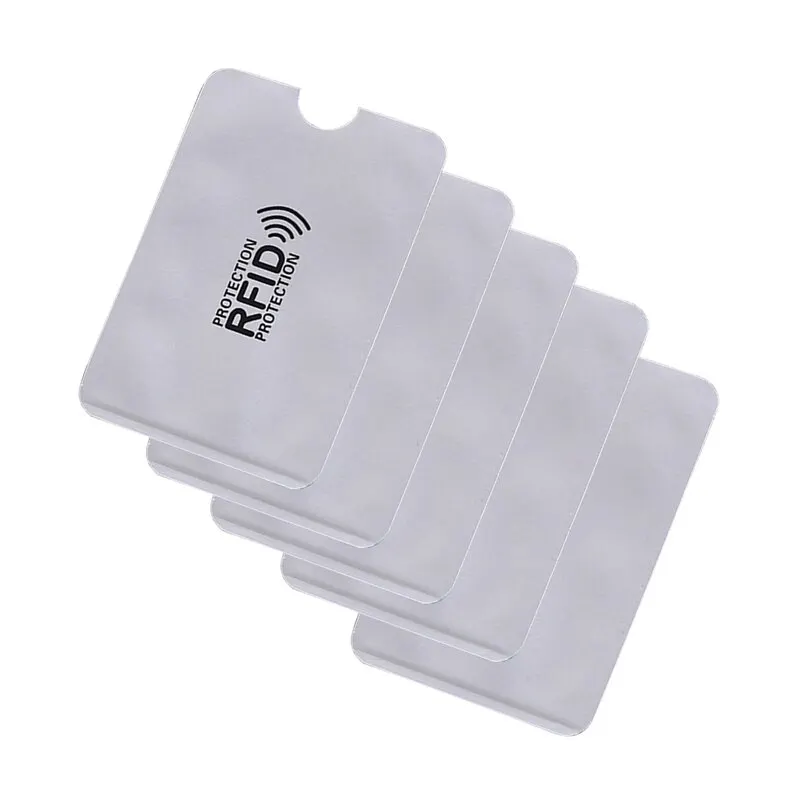 RFID Blocking Card Sleeve Aluminum Foil Anti-theft Swipe Anti-demagnetization Case Shielding Bag