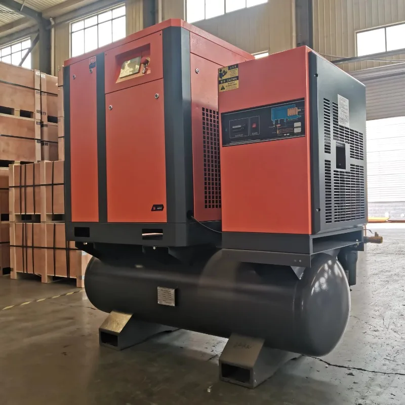 Customized All In One Compressor Air Screw 22kw 16 Bar With Air Dryer