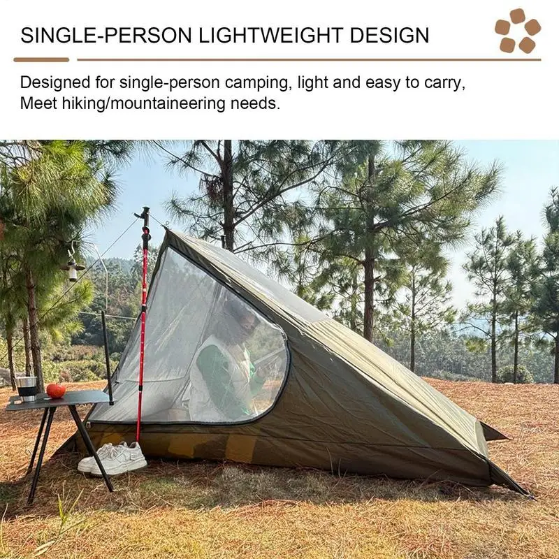 

Backpacking Tent Compact Backpacking Tent 1 Person Camp Bedding Sleeping Bag Outdoor Camping Shelters Tailgating Sacks For Women