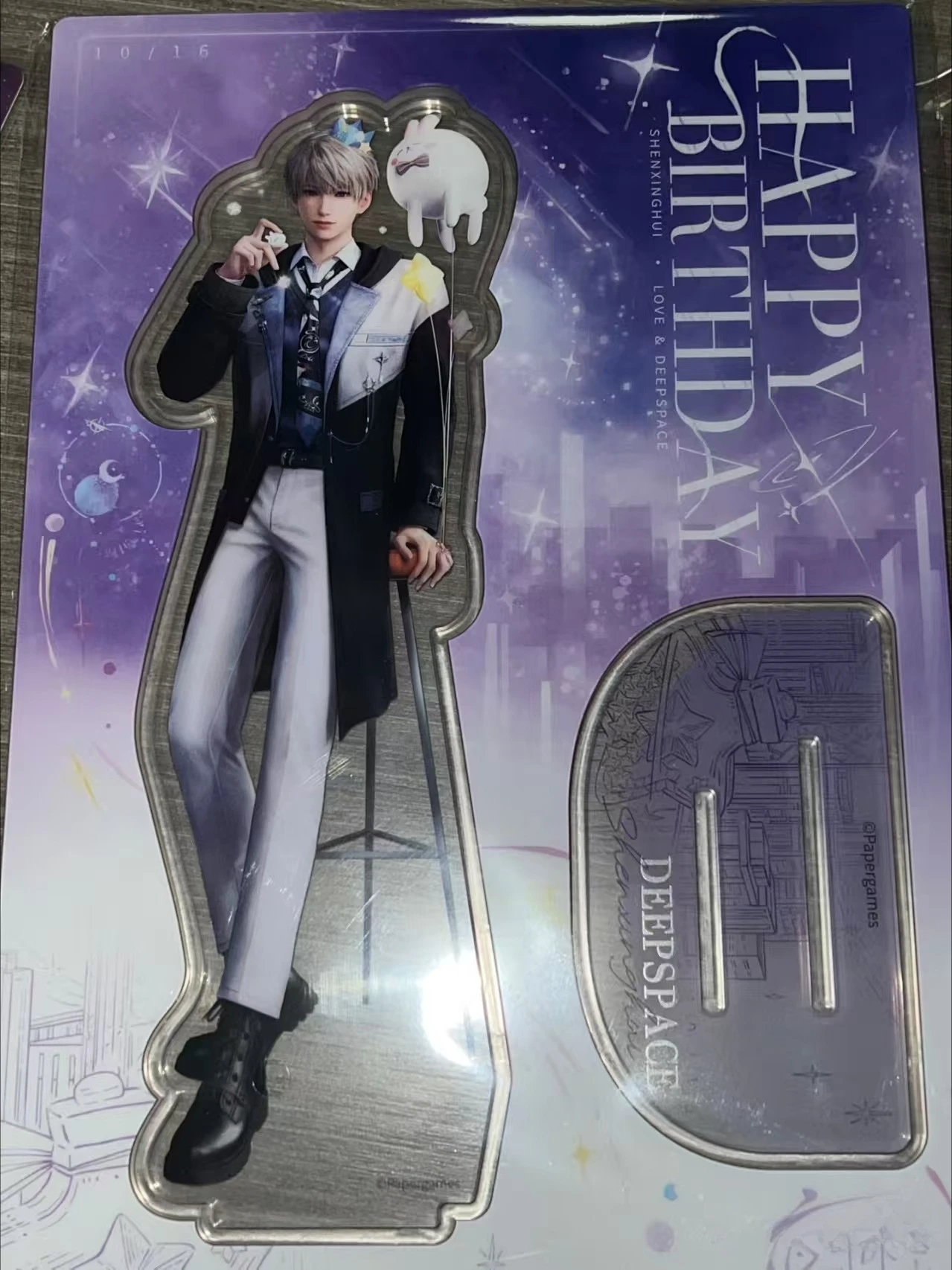 [Official Merchandise]  Love and Deepspace Xavier 2025 Birthday Badge Polaroid Acrylic Stand Instant Film Photo Card in Stock