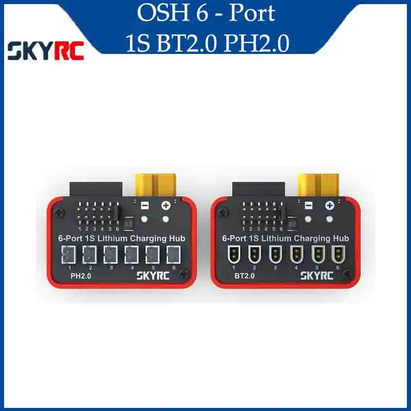 

Концентратор для зарядки аккумулятора SkyRC OSH 6-портовый 1S Концентратор для зарядки аккумулятора для LiPo LiFe Li-ion LiHV с поддержкой B6neo B6neo 2 B6neo + B6ACneo