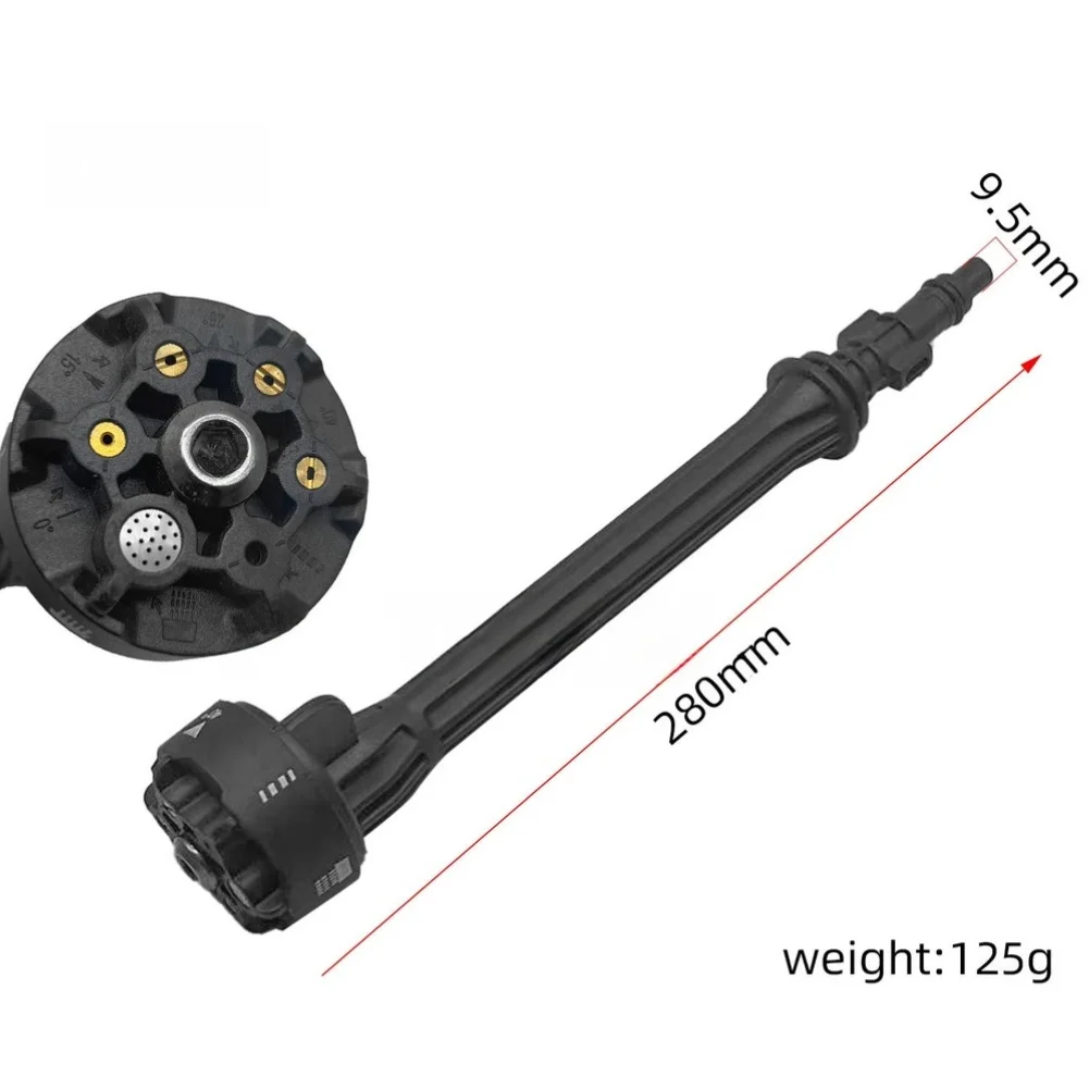 Thickened 6 In 1 Wireless Lithium Car Wash Nozzle High Pressure Spray With 360 Hand Tool Power Tool Accessories
