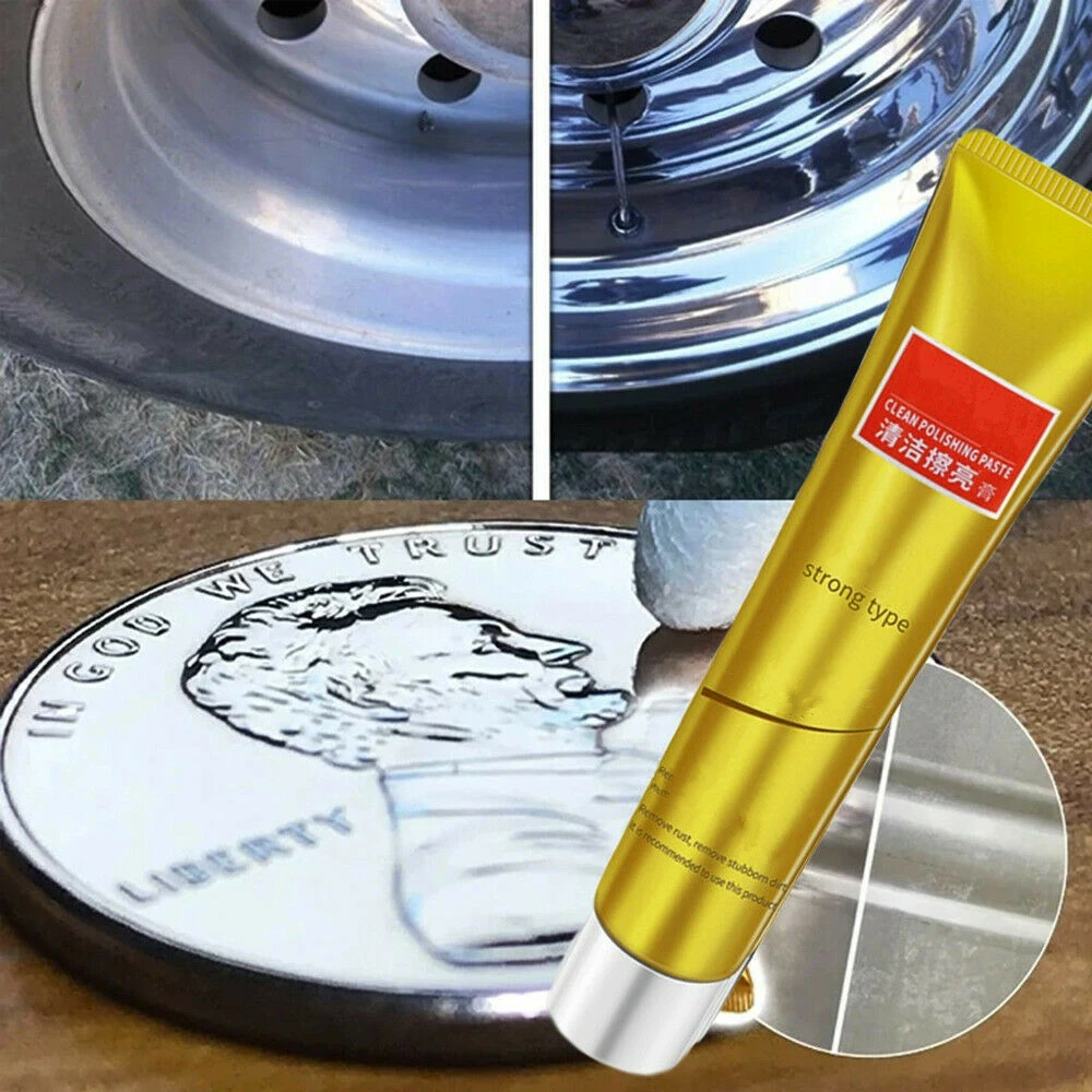 5/10/15g Metal Abrasive Polish Cleaning Cream Polishing  Paste Rust Remover For Iron Chrome Brass Copper Nickel Stainless Steel