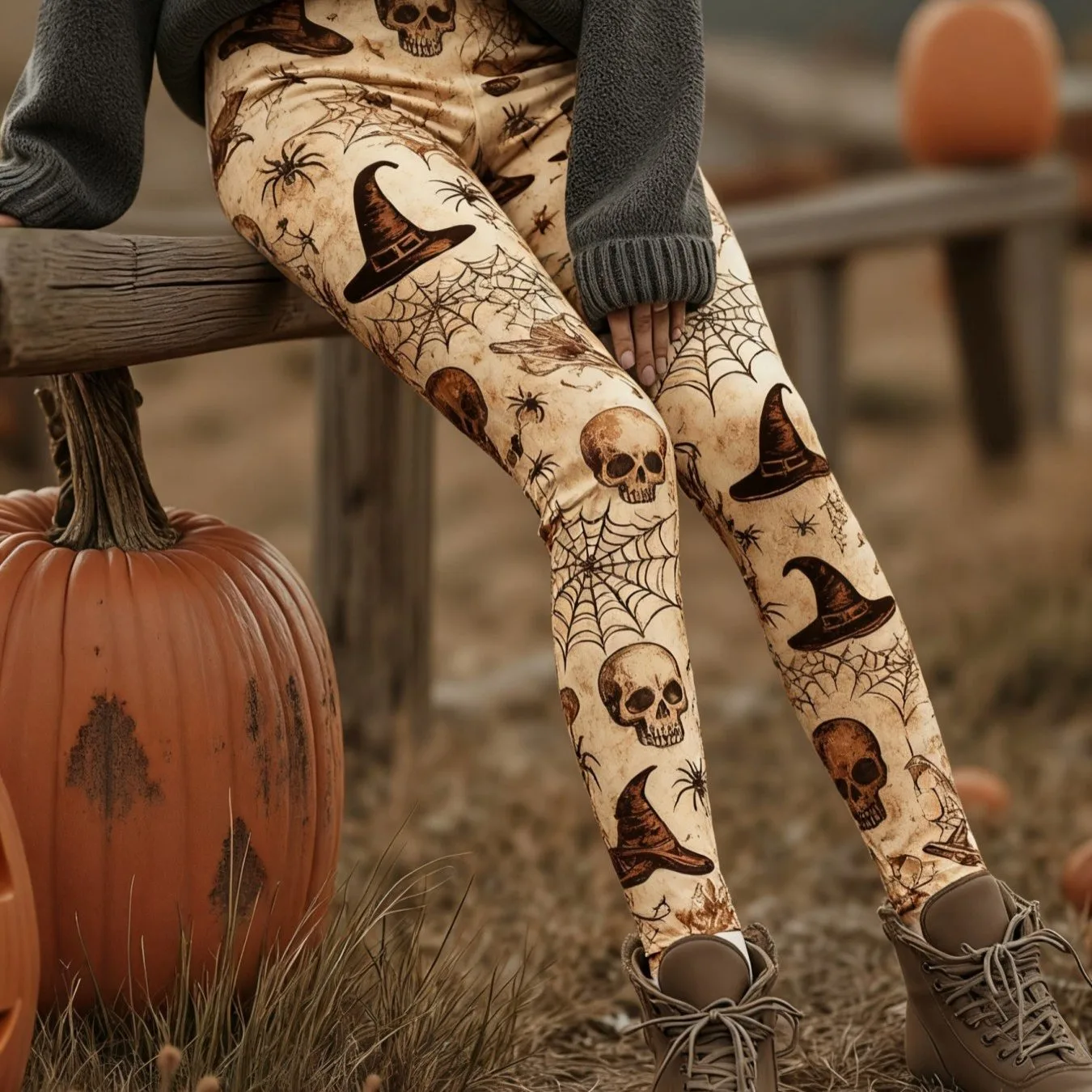 

Women's Halloween Skeleton 3D Print Leggings Stretchy Workout Leggings Slim Tights Sexy Yoga Pants Trendy Cool Trousers Fashion