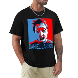 Short Sleeve Tee Blouse Sublime Black T-shirts for Men Daniel Larson for President T-Shirt Men Clothing Harajuku Oversized new