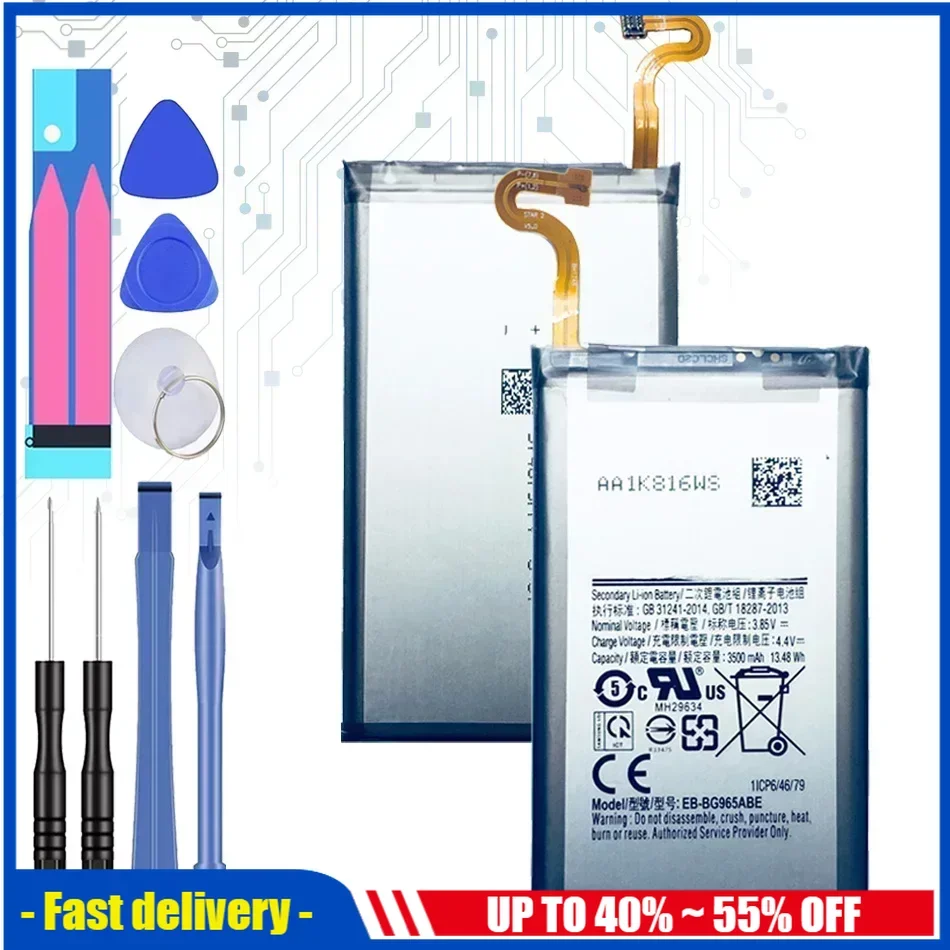 3500mAh Mobile Phone Batteries For Samsung Galaxy S9 Plus S9Plus G9650 S9+ G965F EB-BG965ABE Smartphones Battery