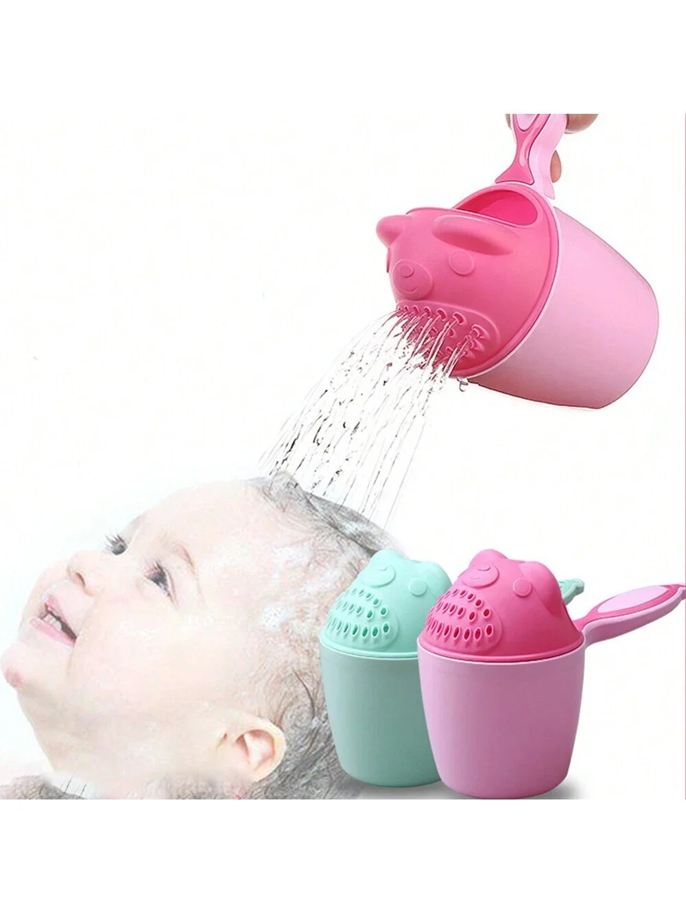 1pc Children's Shampoo Cup Baby Shower Head Rinser Cup