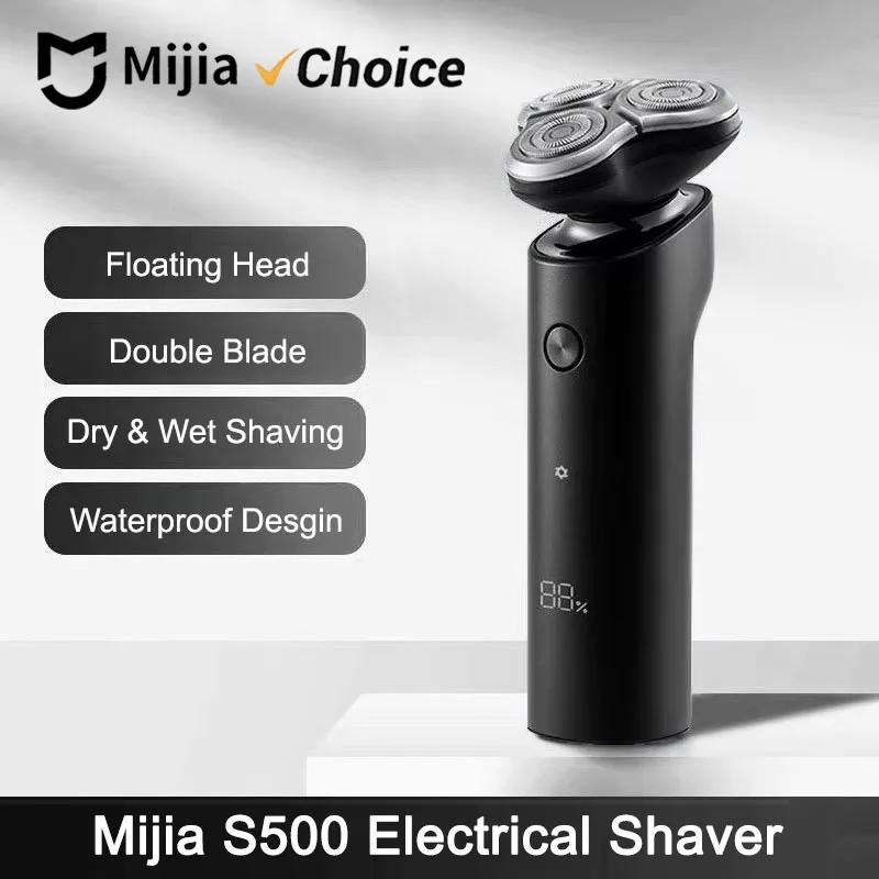 

Mijia S500 Electrical Shaver for Men 3D Floating Blade Dry & Wet Shaving Washable Rechargeable Shaving Beard Machine