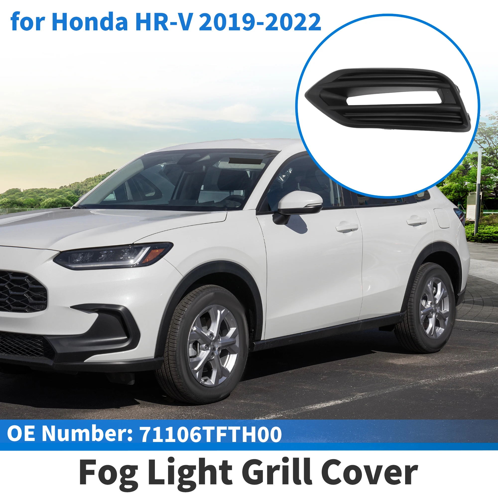 

UXCELL Front Left Fog Light Grill No.71106TFTH00 for Honda HR-V 2019-2022