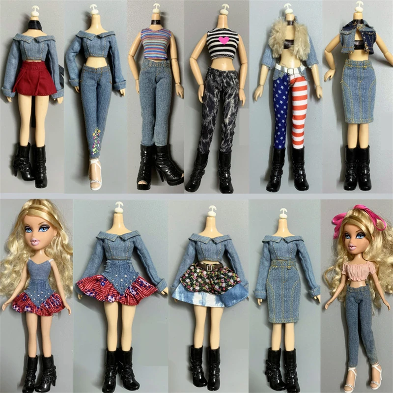 

30cm Monstering High Doll for Bratzes doll Dressing Soft Casual Wear Handmade Clothes Outfit Doll Clothing Girl Toys