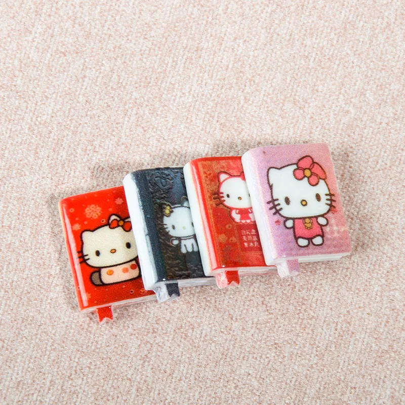 

10pcs Hello Kitty Accessories Anime Cartoon Cute Women Products DIY Resin Clothes Mobile Pendant Keychain Toy Material Wholesale