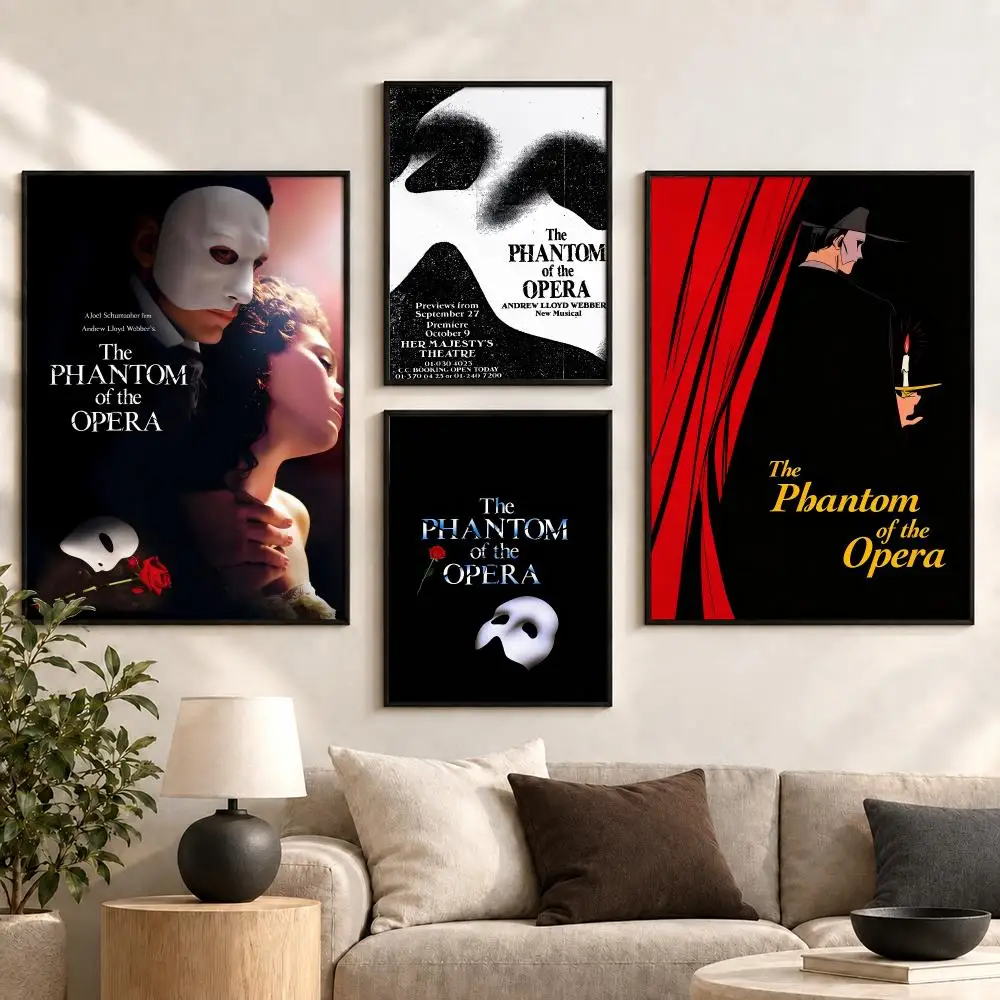 The Phantom of the Opera Classic Musical Series 80s Poster Aesthetic Art Print for Bedroom & Living Room Decor, Unframed
