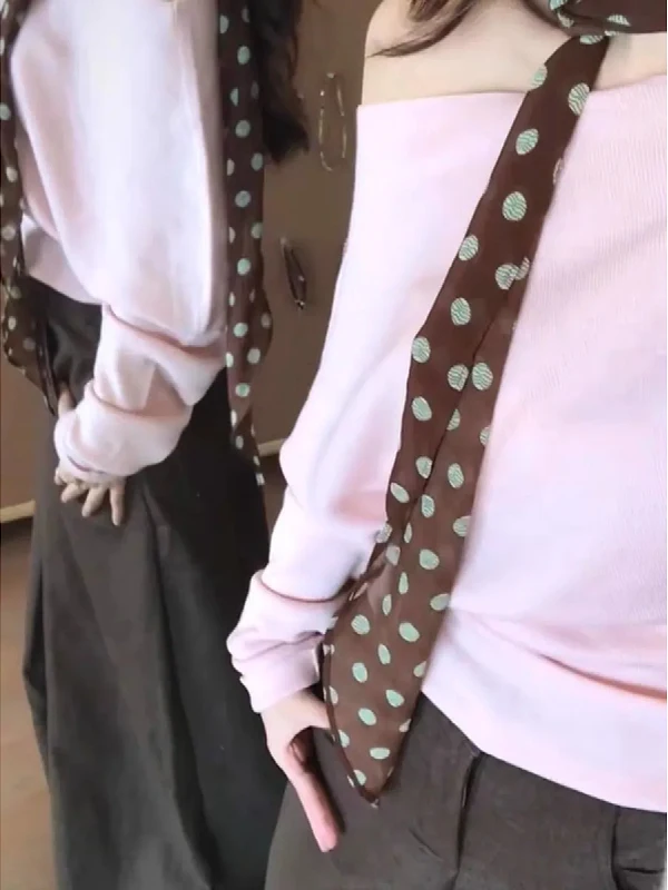 

Большие размеры, цветной длинный свек, вязаный свитер с асимметричным воротником, женский модный осенний топ с уникальным дизайном, корейский Sle S...