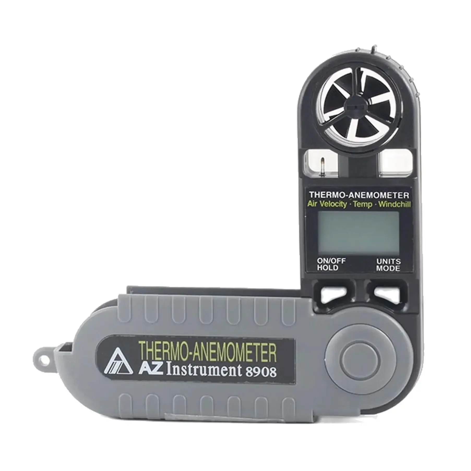 AZ8908 Pocket Temperature Anemometer Anemometer Temperature Tester Air Flow Meter Wind Chill Anemometer