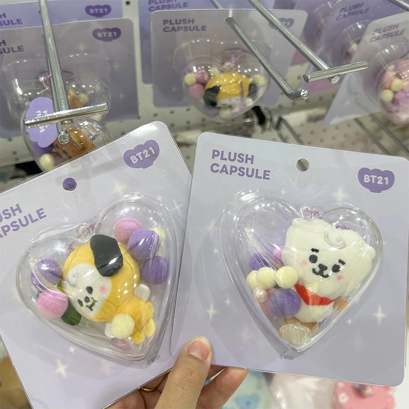 جديد Linefriends Bt21 سلسلة اللؤلؤ لطيف مفتاح قلادة هزلي تاتا الاطفال الهدايا لعبة جمع حقيبة مدرسية قلادة الديكور الداخلي