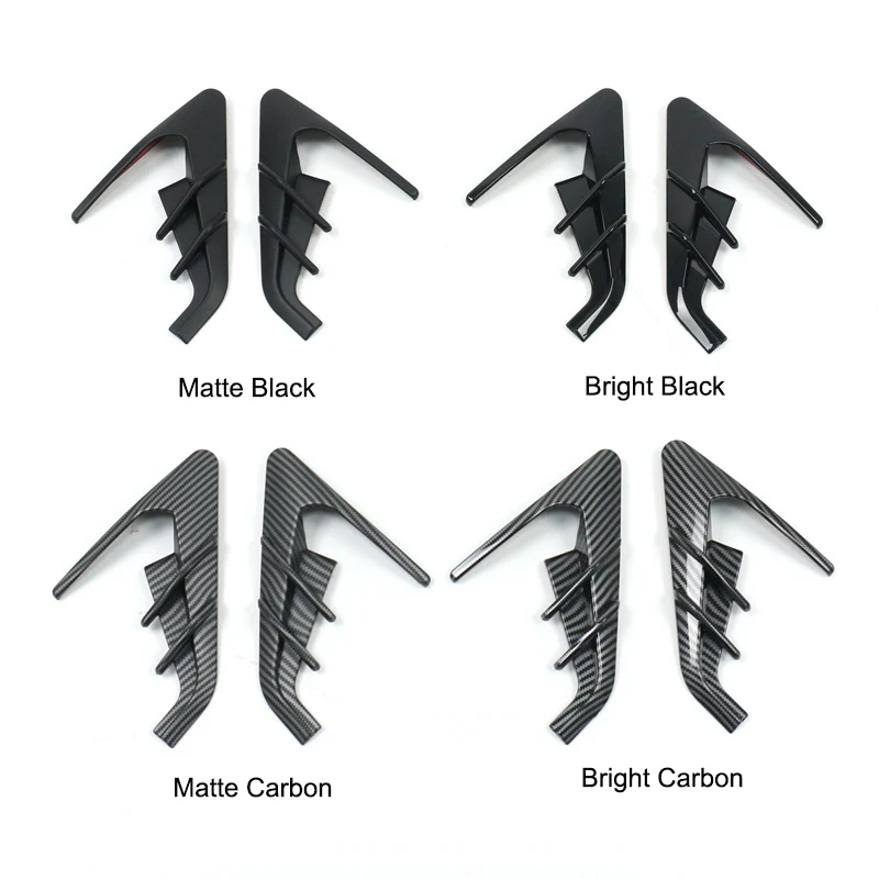 for Tesla Model 3 Highland 2024 2Pcs Side Camera Flanks Cover Leaf Board Spoiler Protector Modification New Model 3+ Accessories