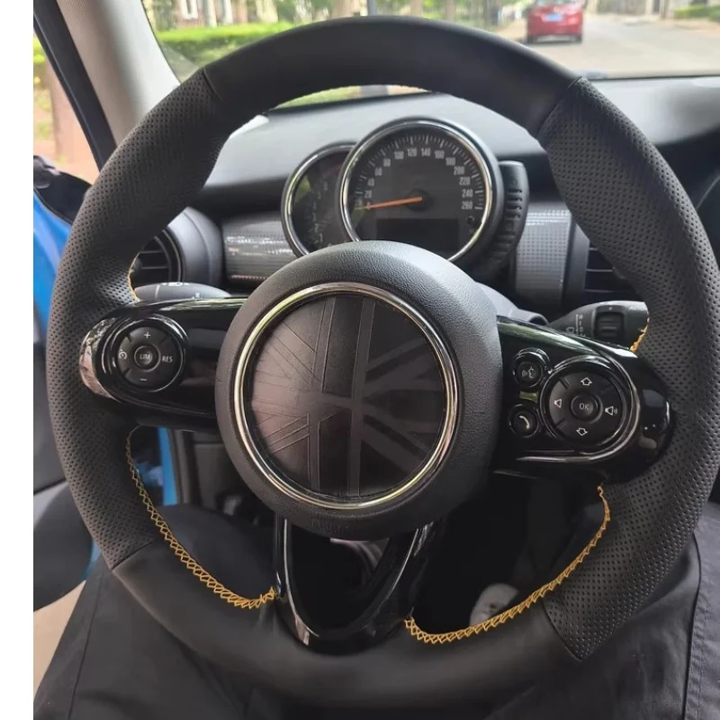 

Braid Hand-stitched Car Steering Wheel Cover Microfiber Leather For Mini Cooper S JCW F54 F55 F56 F57 F60 Countryman Accessories