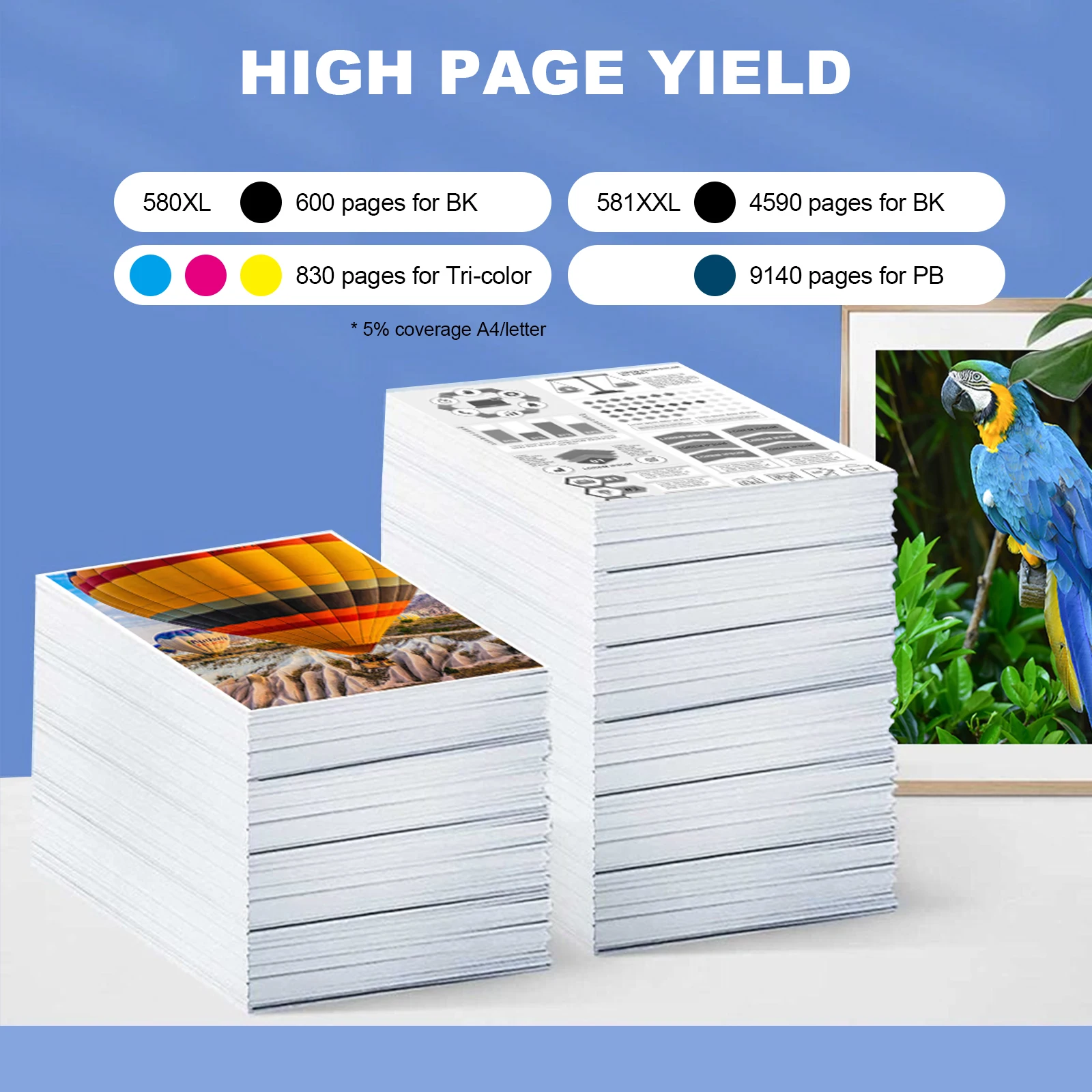 خراطيش حبر Canon pgi 580 cli 581 أوروبية متوافقة مع PIXMA TS8351 TS705 TR8550 TS6350