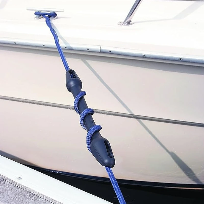 335mm Boat Mooring Snubber Dock Edge Dock Line for 10-12mm Lines UV Resistant Shock Absorber to Prevent Line Breakage 1-5pcs
