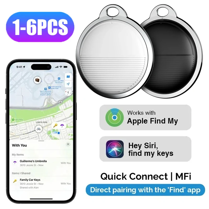 Mini GPS Lost Tracker Bluetooth Work With for Apple Find My APP Smart iTag Pet Key Child Finder Luggage Tracker for IOS System