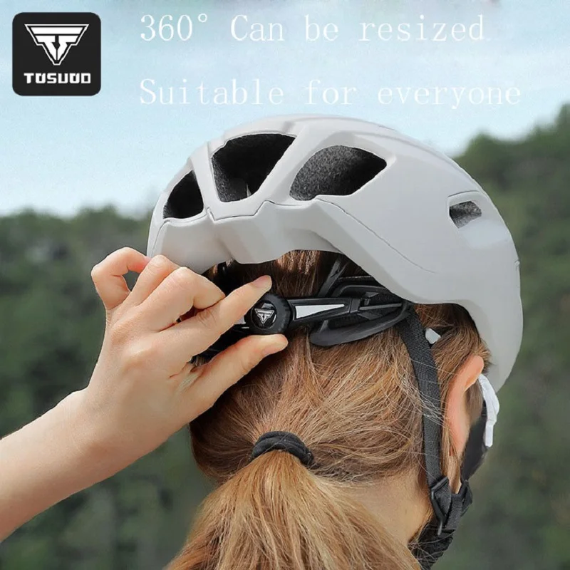 TOSUOD Bicycle windbreak riding helmet, lightweight safety helmet, men's and women's mountain road bike pneumatic helmet