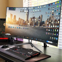 34 inch curved screen monitor 165Hz 4k 3440 * 1440 21:9 ultra-wide gaming monitor with breathing light