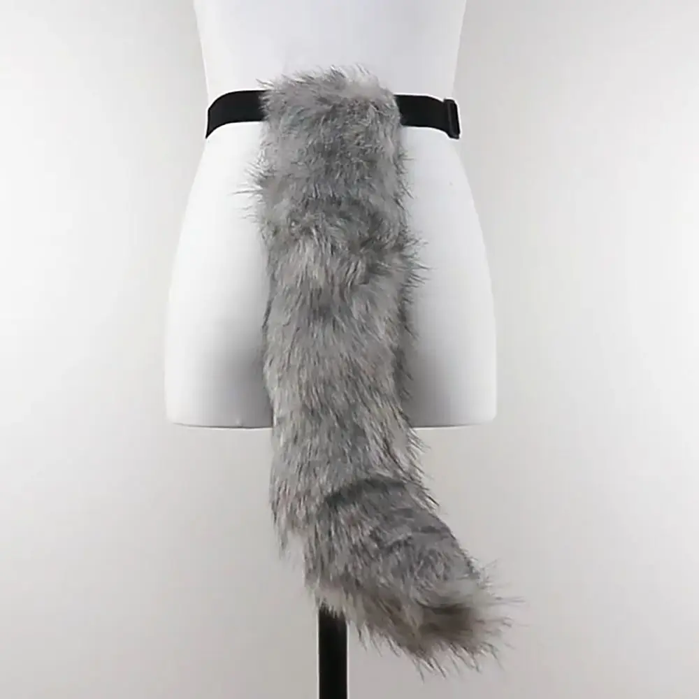 

Plush Halloween Cosplay Accessories Adjustable with Buckle Halloween Animal Cosplay Props Long Tail Cute Animal Cosplay Props