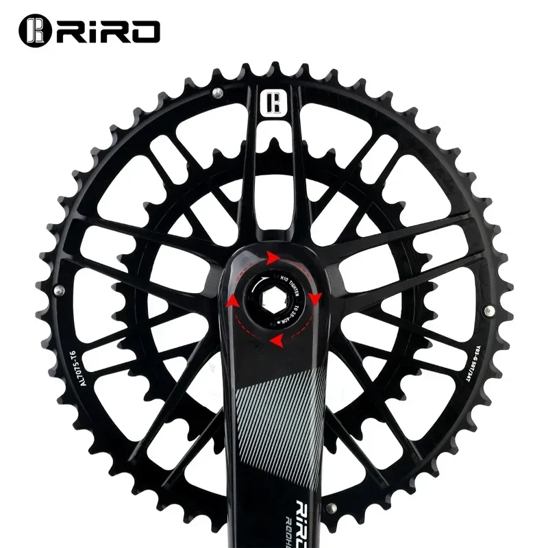 RIRO Road Bike Chainring CNC Direct Mount Narrow Wide Chainwheel 7075-T6 for Singles or Double  Disc Bicycle Disc MTB  parts