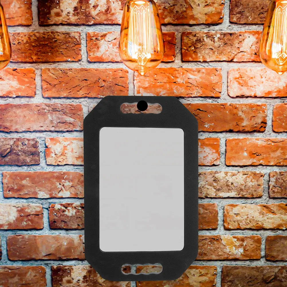 

2Pcs Handheld Barber Mirror High Definition Rectangular Salon Haircut Mirror Adjustable Durable Drop Resistant Self Haircut Tool